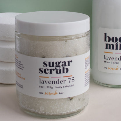 Lavender75 Exfoliating Scrub | Handmade Body Scrub | Sugar Polishing