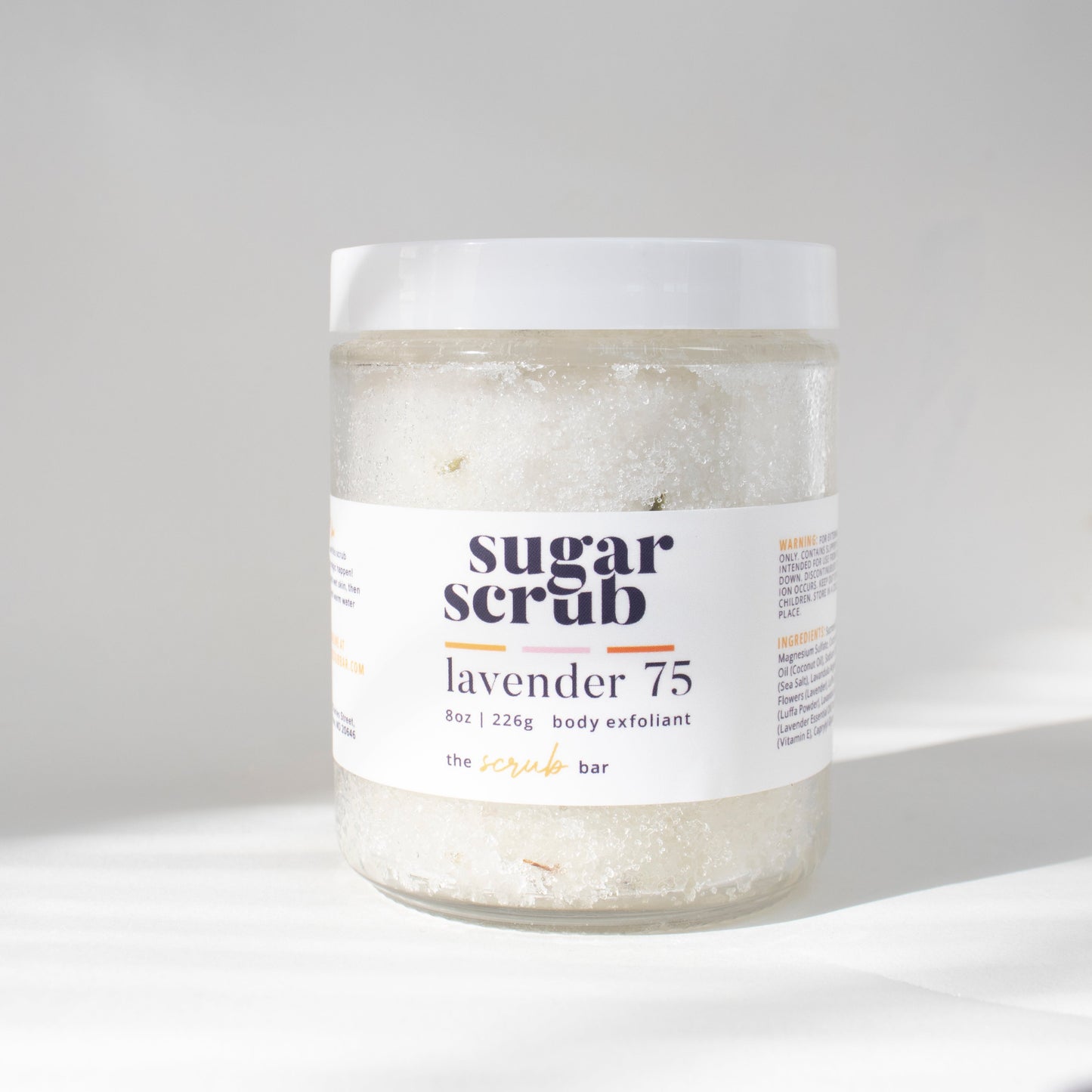 Lavender75 Exfoliating Scrub | Handmade Body Scrub | Sugar Polishing