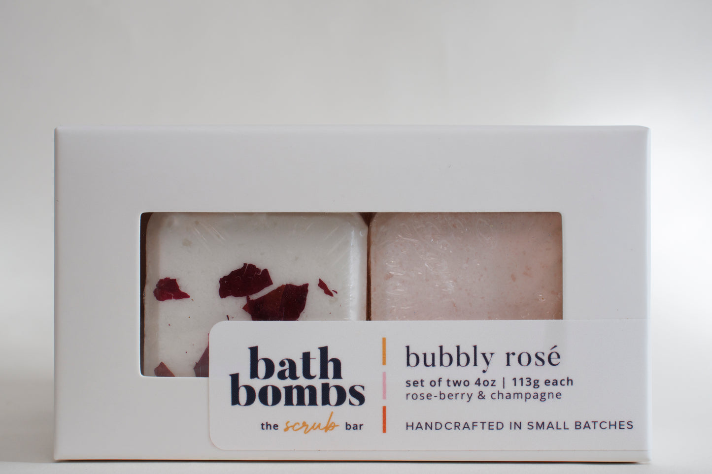 Bubbly Rosé Bath Bomb set | 2pk Bath Treats | Bath Cocktails