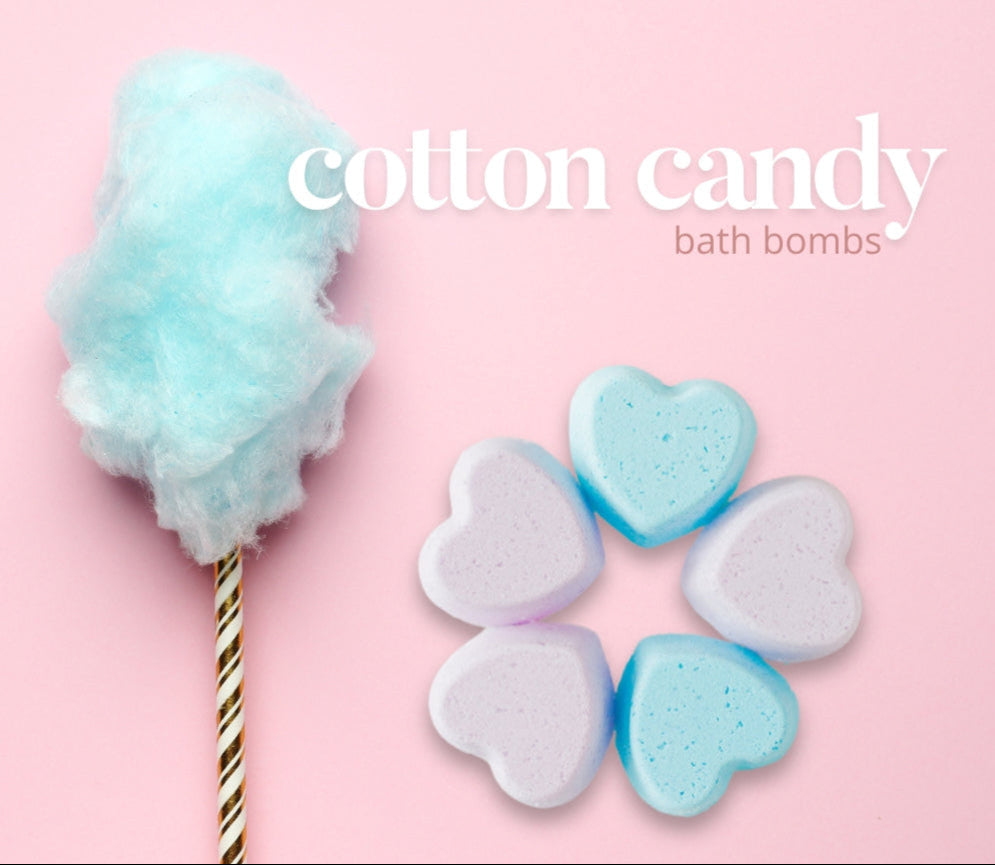 Love Bomb Cotton Candy | Kid-friendly mini bath bombs